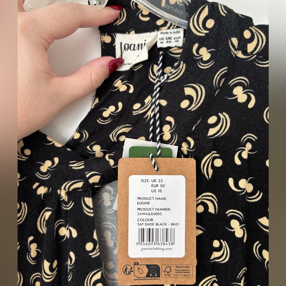 NWT Joanie Eugine Keyhole Neckline Jersey Midi Dress (US 18) - Picture 8 of 8